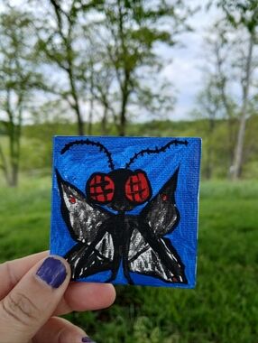 Mini Mothman Painting